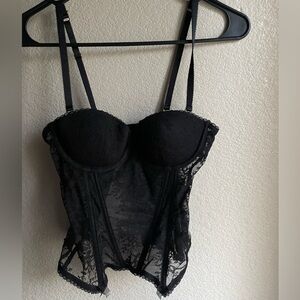 H&M Lace bustier with balconette bra corset